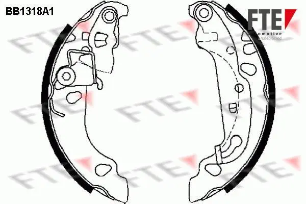 Комплект тормозных колодок FTE BB1318A1 (фото 1)