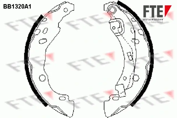 Комплект тормозных колодок FTE BB1320A1 (фото 1)