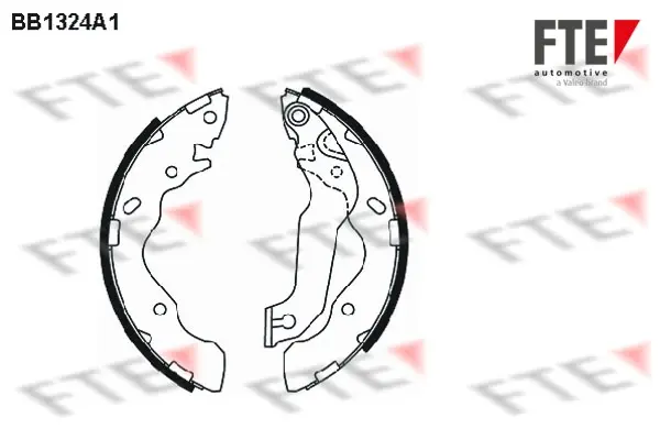 комплект тормозных колодок FTE BB1324A1 - фото 1