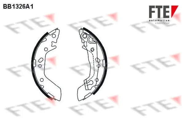 Комплект тормозных колодок FTE BB1326A1 (фото 1)