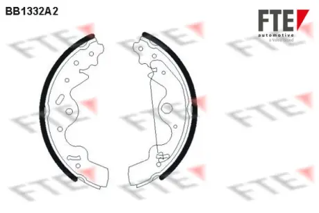 Комплект тормозных колодок FTE BB1332A2