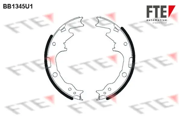 Комплект тормозных колодок FTE BB1345U1 (фото 1)