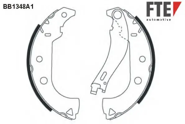 Комплект тормозных колодок FTE BB1348A1 (фото 1)
