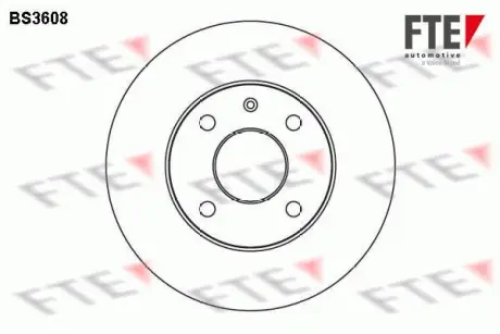 Тормозной диск FTE BS3608