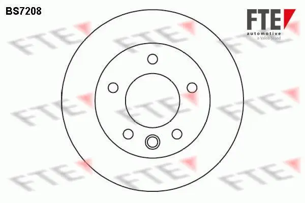 Тормозной диск FTE BS7208 (фото 1)