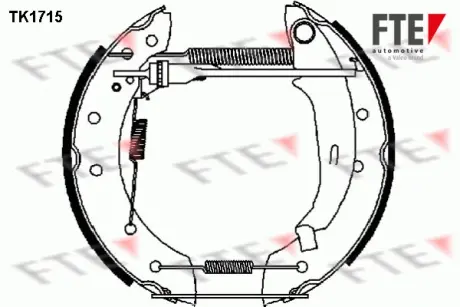 Комплект тормозных колодок FTE TK1715
