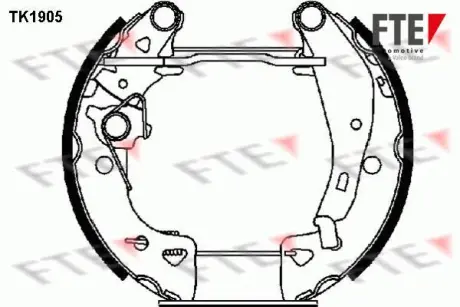 Комплект тормозных колодок FTE TK1905