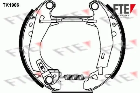 Комплект тормозных колодок FTE TK1906