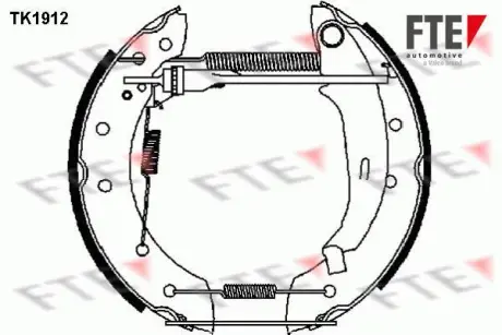 Комплект тормозных колодок FTE TK1912