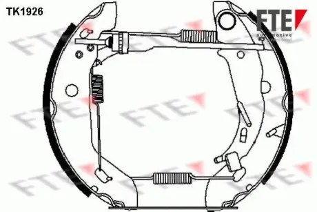 Комплект тормозных колодок FTE TK1926