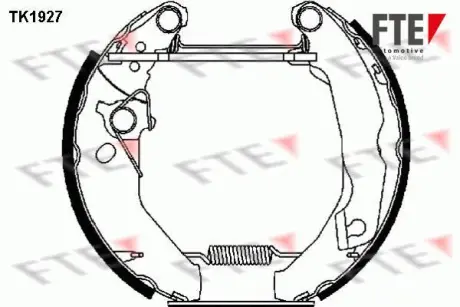 Комплект тормозных колодок FTE TK1927