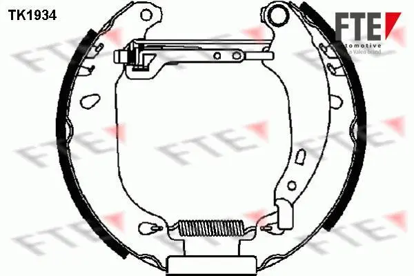 Комплект тормозных колодок FTE TK1934 (фото 1)