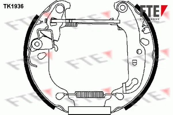 Комплект тормозных колодок FTE TK1936 (фото 1)