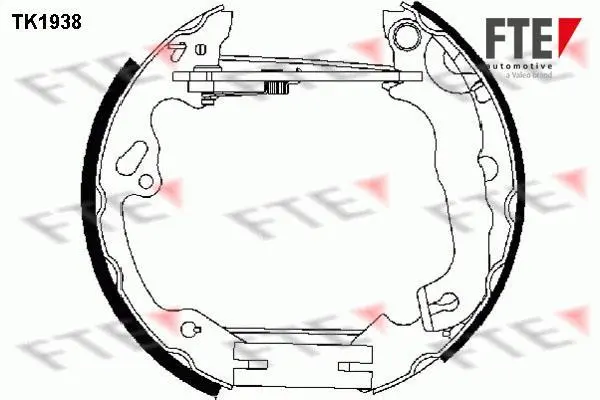 Комплект тормозных колодок FTE TK1938 (фото 1)