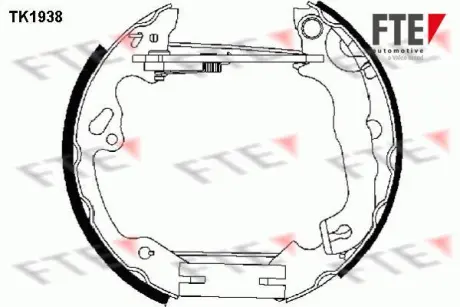 Комплект тормозных колодок FTE TK1938