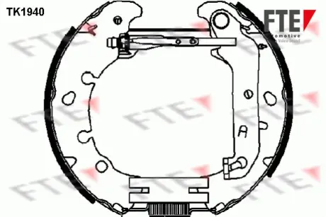 Комплект тормозных колодок FTE TK1940