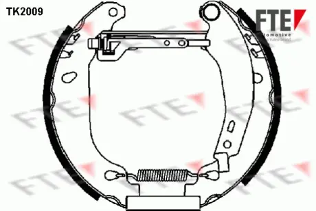 Комплект тормозных колодок FTE TK2009