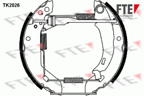 Комплект тормозных колодок FTE TK2026