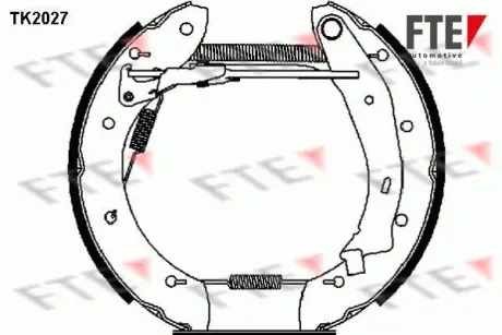 Комплект тормозных колодок FTE TK2027