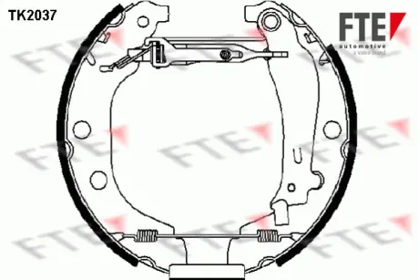 Комплект тормозных колодок FTE TK2037