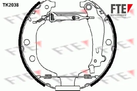 Комплект тормозных колодок FTE TK2038
