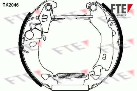 Комплект тормозных колодок FTE TK2046