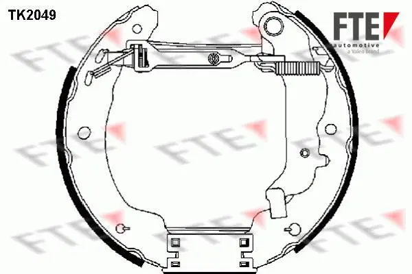 Комплект тормозных колодок FTE TK2049 (фото 1)