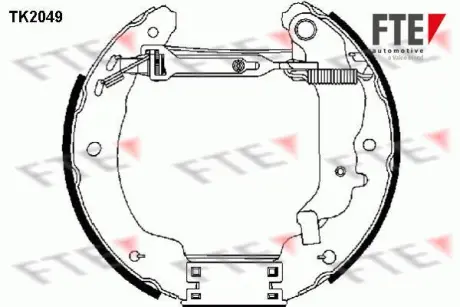 Комплект тормозных колодок FTE TK2049