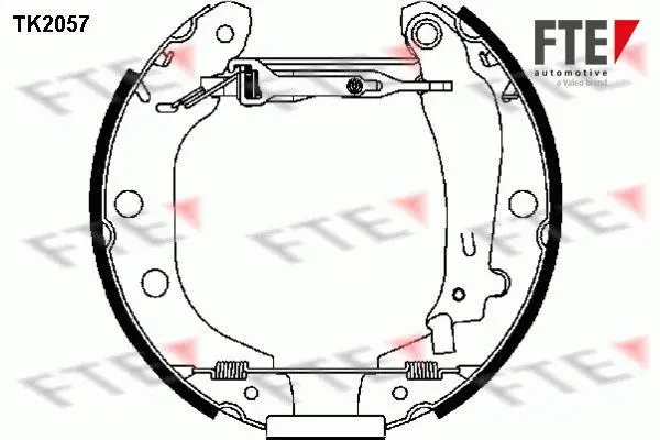 Комплект тормозных колодок FTE TK2057 (фото 1)