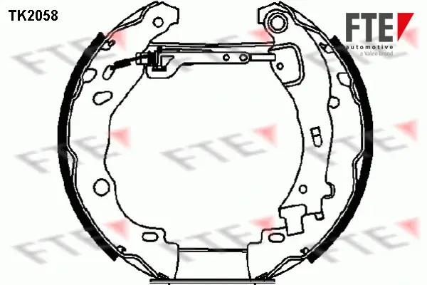 Комплект тормозных колодок FTE TK2058 (фото 1)