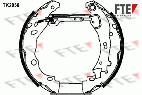 Комплект тормозных колодок FTE TK2058