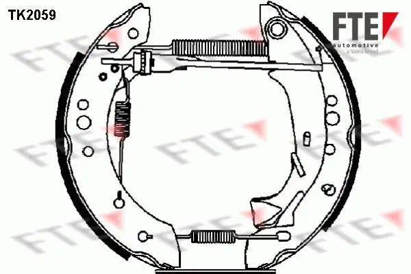 Комплект тормозных колодок FTE TK2059 (фото 1)