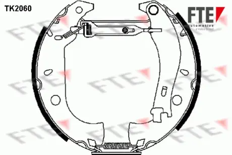 Комплект тормозных колодок FTE TK2060