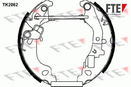 Комплект тормозных колодок FTE TK2062