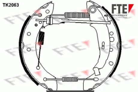 Комплект тормозных колодок FTE TK2063
