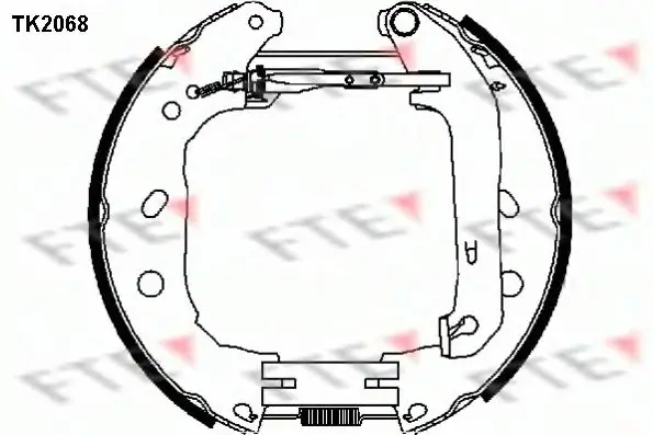Комплект тормозных колодок FTE TK2068 (фото 1)