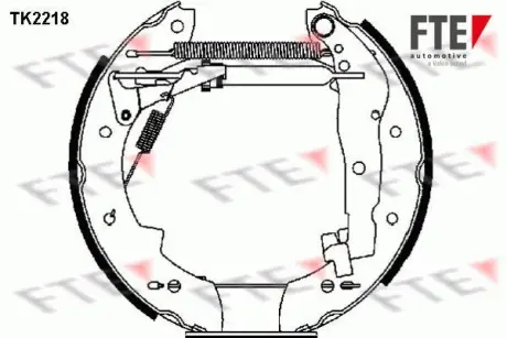 Комплект тормозных колодок FTE TK2218