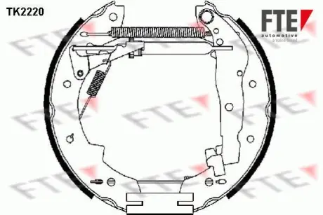 Комплект тормозных колодок FTE TK2220
