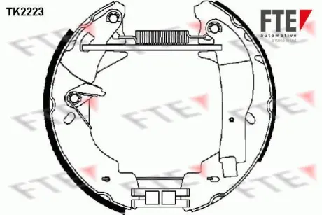 Комплект тормозных колодок FTE TK2223
