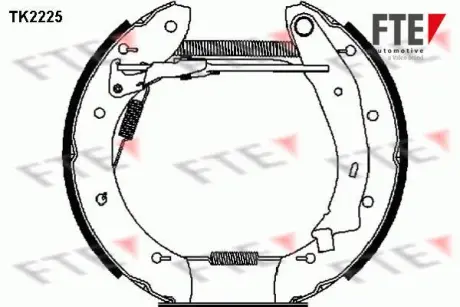 Комплект тормозных колодок FTE TK2225