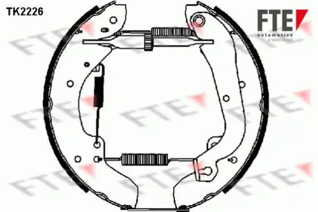 Комплект тормозных колодок FTE TK2226