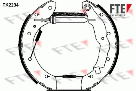 Комплект тормозных колодок FTE TK2234