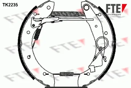 Комплект тормозных колодок FTE TK2235