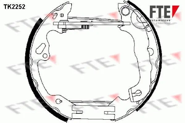 Комплект тормозных колодок FTE TK2252 (фото 1)