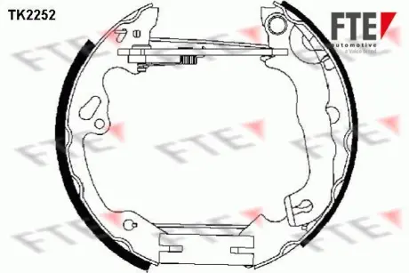 Комплект тормозных колодок FTE TK2252
