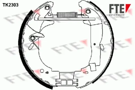 Комплект тормозных колодок FTE TK2303