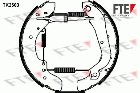 Комплект тормозных колодок FTE TK2503