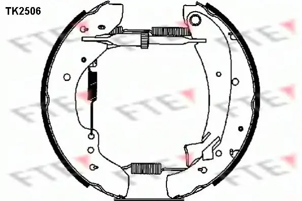 Комплект тормозных колодок FTE TK2506 (фото 1)