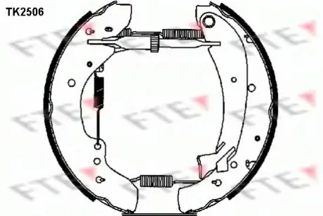 Комплект тормозных колодок FTE TK2506