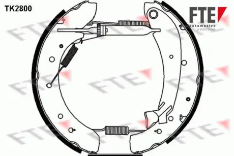 Комплект тормозных колодок FTE TK2800